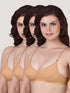 Kalyani Manjari Heavy Foam Full Coverage Everyday Bra | Pack of 3