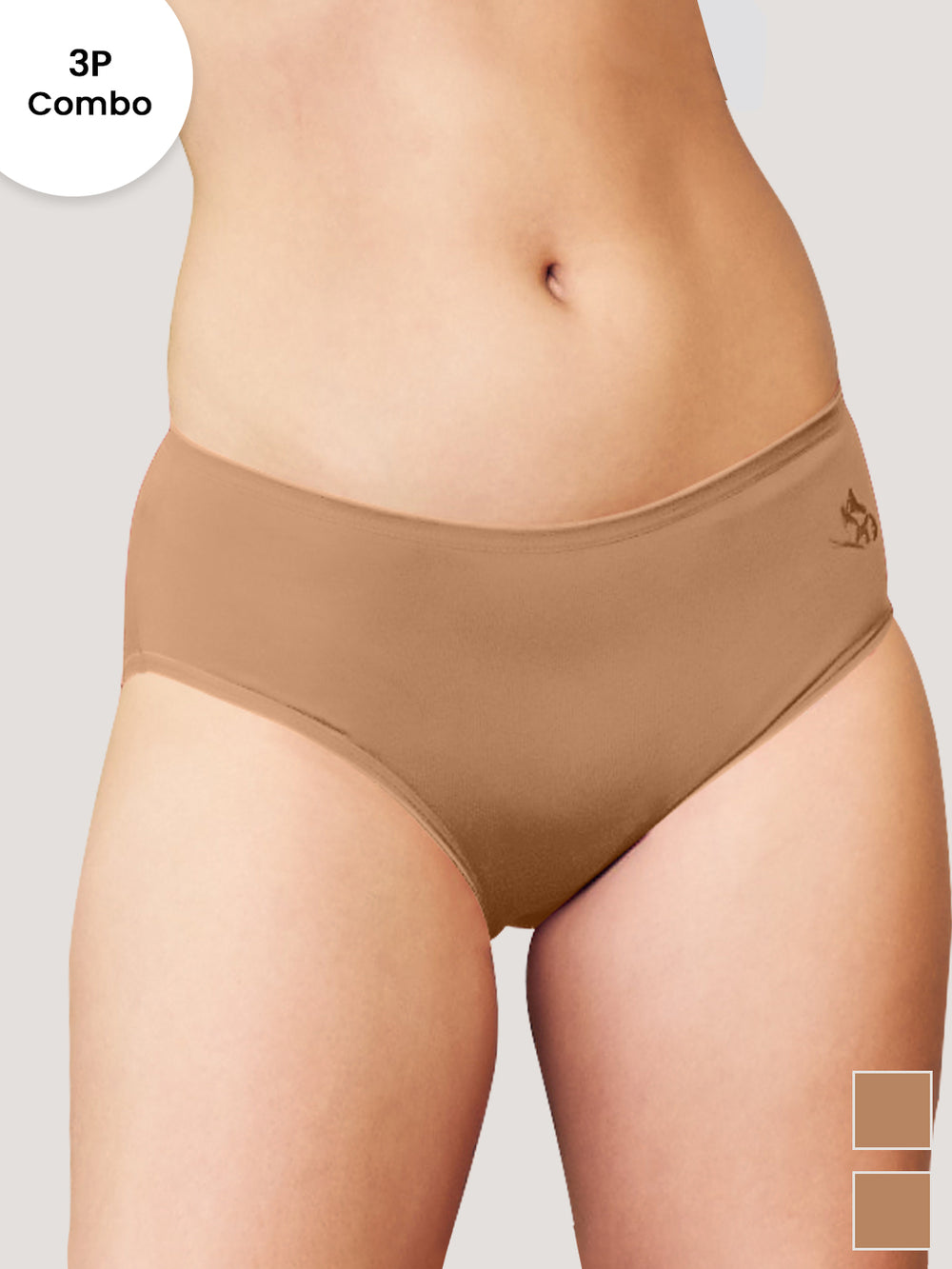 Vami Medium Coverage Panties for Girls | Pack of 3-NUDE NUDE NUDE