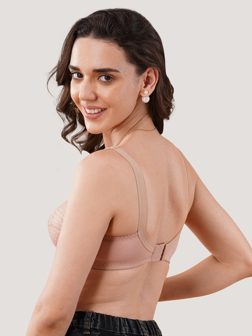 Kalyani Nitara Non Padded Wirefree Cups Full Coverage Everyday Cotton Bra | Pack of 2- FAWN  FAWN