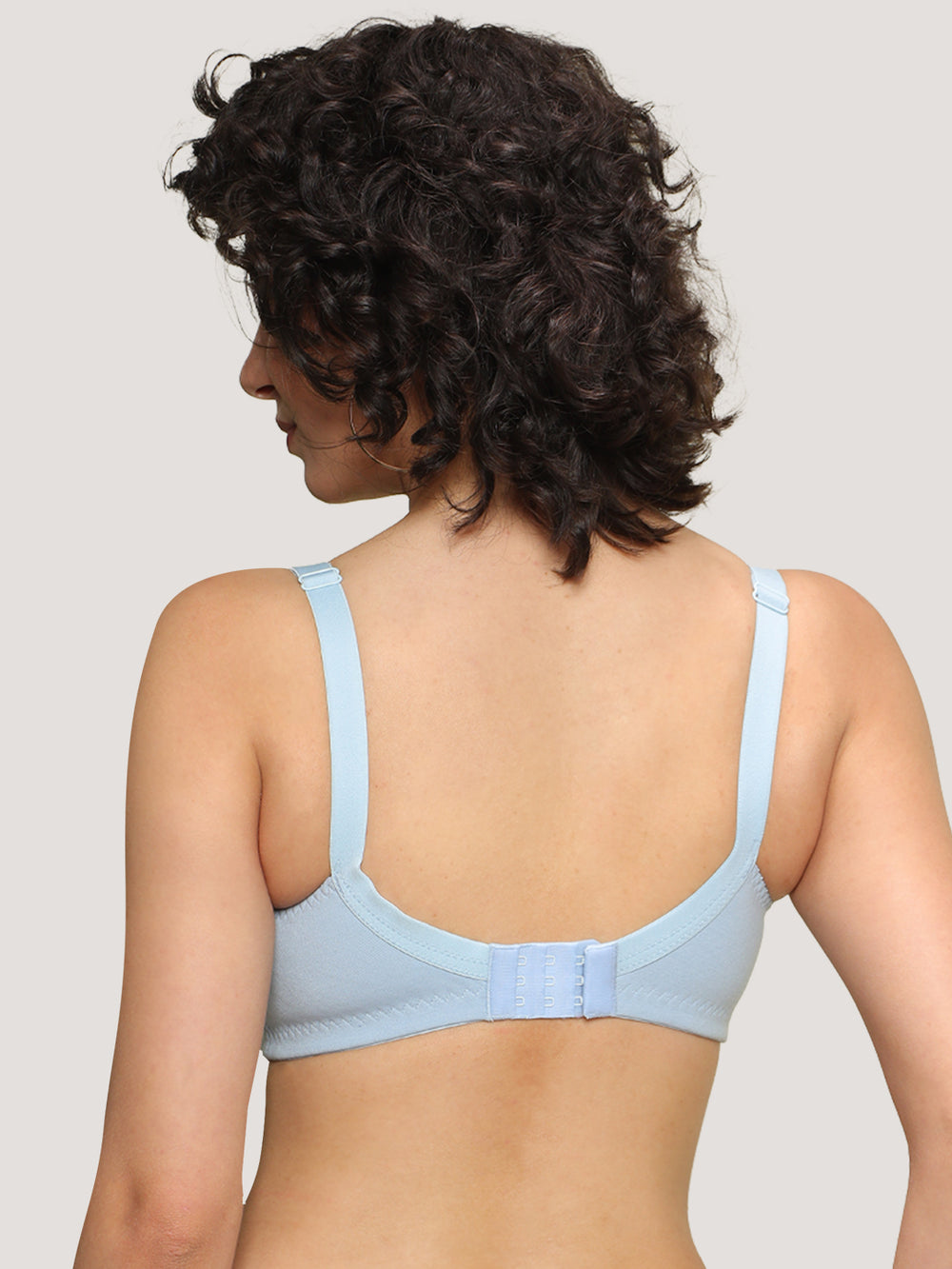Kalyani Nitara Non Padded Wirefree Cups Full Coverage Everyday Cotton Bra | Pack of 2- S.BLUE S.BLUE
