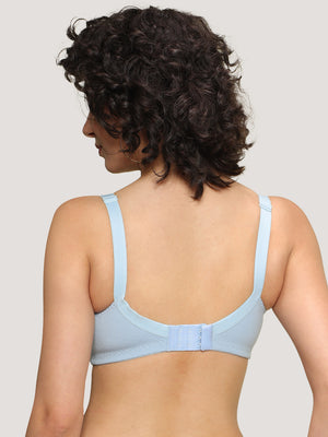 Kalyani Nitara Non Padded Wirefree Cups Full Coverage Everyday Cotton Bra | Pack of 2- S.BLUE S.BLUE