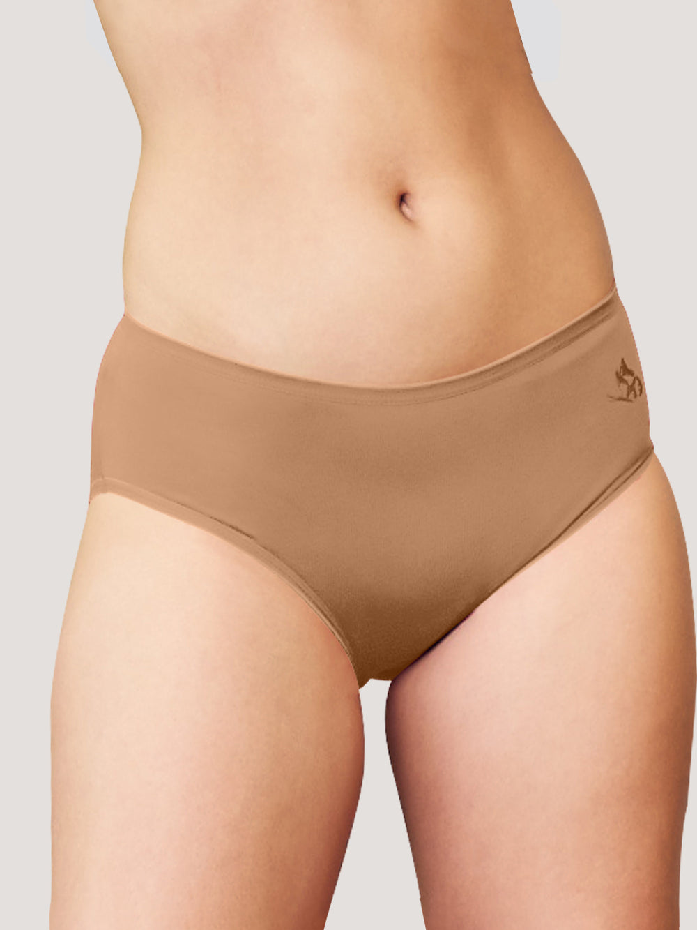 Vami Medium Coverage Panties for Girls | Pack of 3-NUDE OLIVE RUST