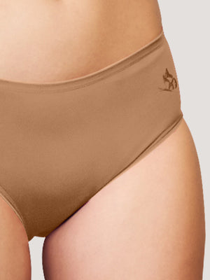 Vami Medium Coverage Panties for Girls | Pack of 3-MAROON NUDE OLIVE