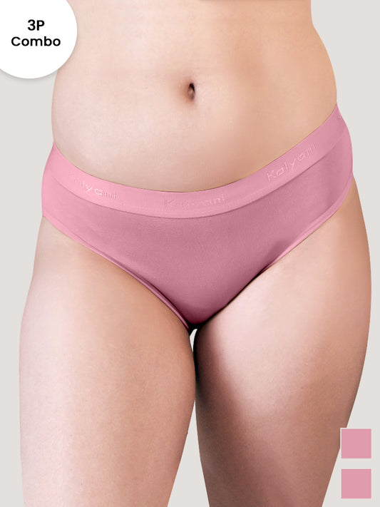 Sensa Low Waist Bikini Panties | Pack of 3-ONION ONION ONION