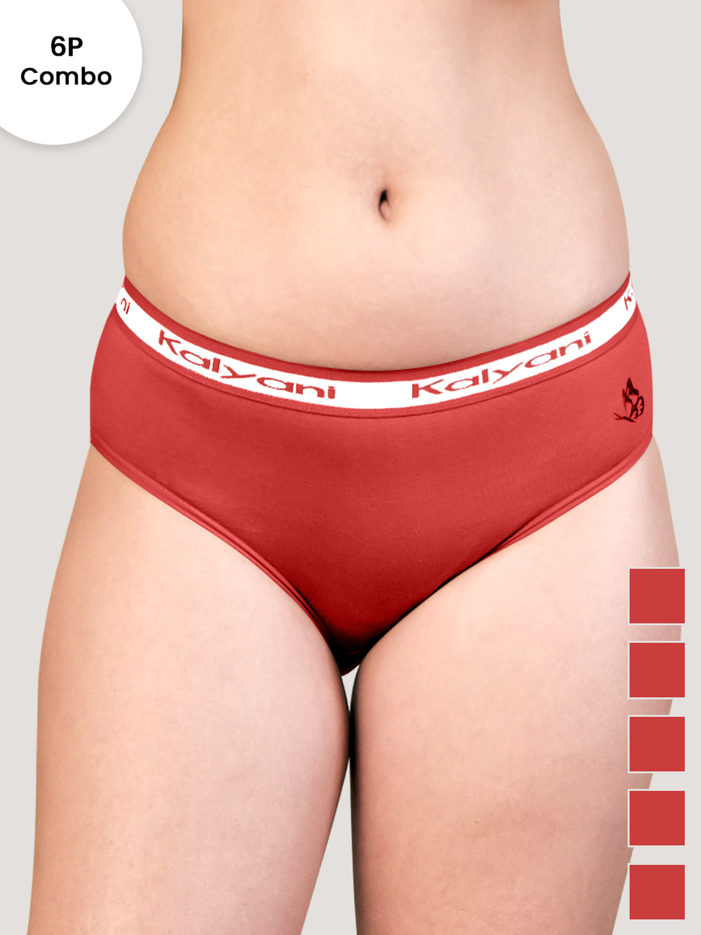 Jazzie Mid Waist Cotton Hipster for Women Pack of 6-ORRS ORRS ORRS ORRS ORRS ORRS