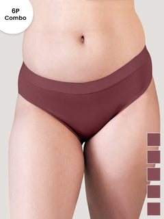Sensa Women Bikini Style Outer Elastic Panties | Pack of 6-ORRS ORRS ORRS ORRS ORRS ORRS