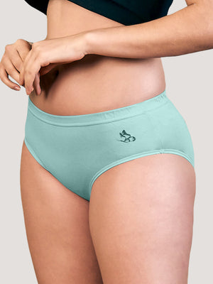 Eve Mid Waist Multicolor Hipster Panties | Pack of 3-OCEAN GREEN OCEAN GREEN OCEAN GREEN