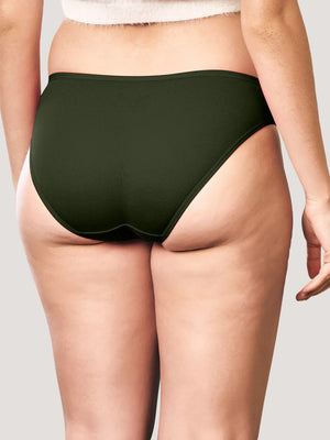 Reeva Seamless Low Waist Bikini Panty | Pack of 3-NUDE OLIVE ONION RUST