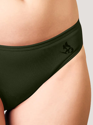 Reeva Women's Cotton Lycra Seamless Bikini Panty | Pack of 6-OLV OLV OLV OLV OLV OLV