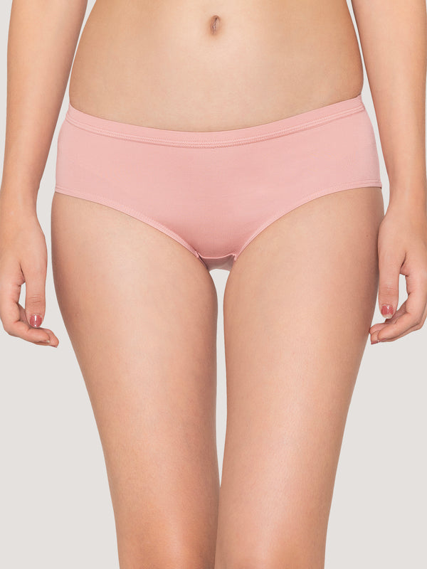 Oliver Mid Waist Hipster Panties | Pack of 3-CREPE MAROON NUDE