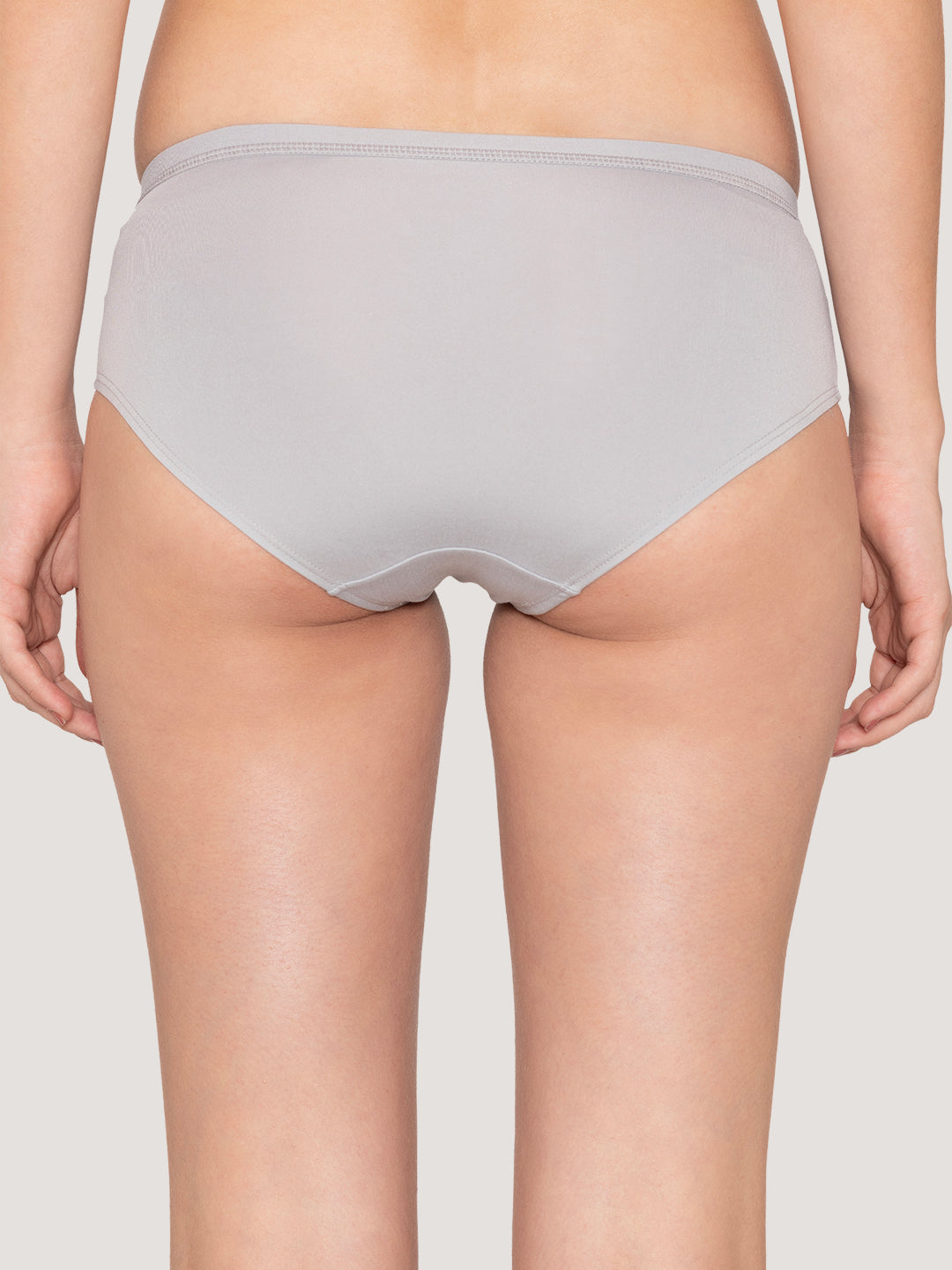 Oliver Mid Waist Hipster Panties | Pack of 3-CREPE L.GREY DARK VOILET