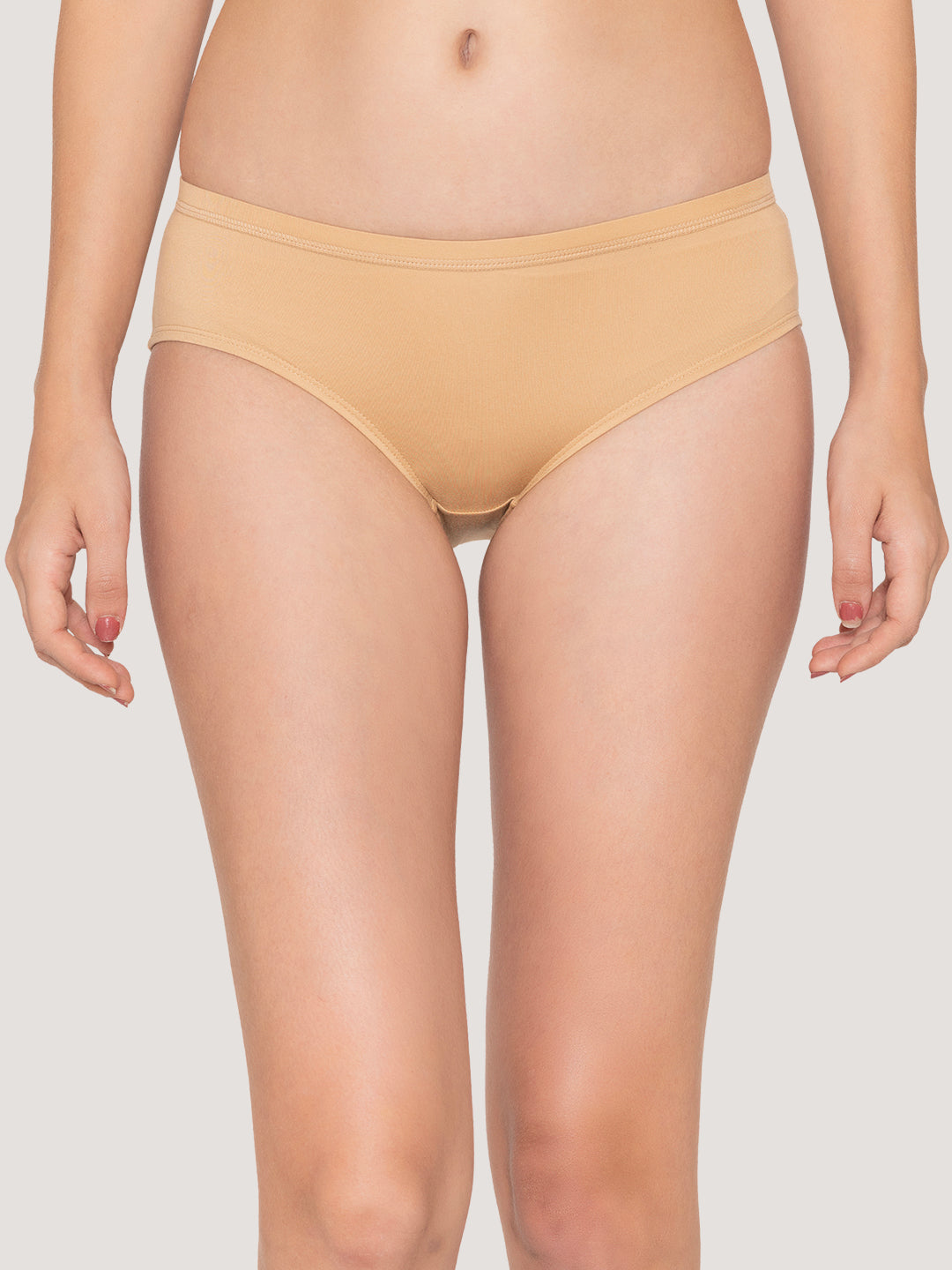 Oliver Mid Waist Hipster Panties | Pack of 3-CREPE DARK VOILET NUDE