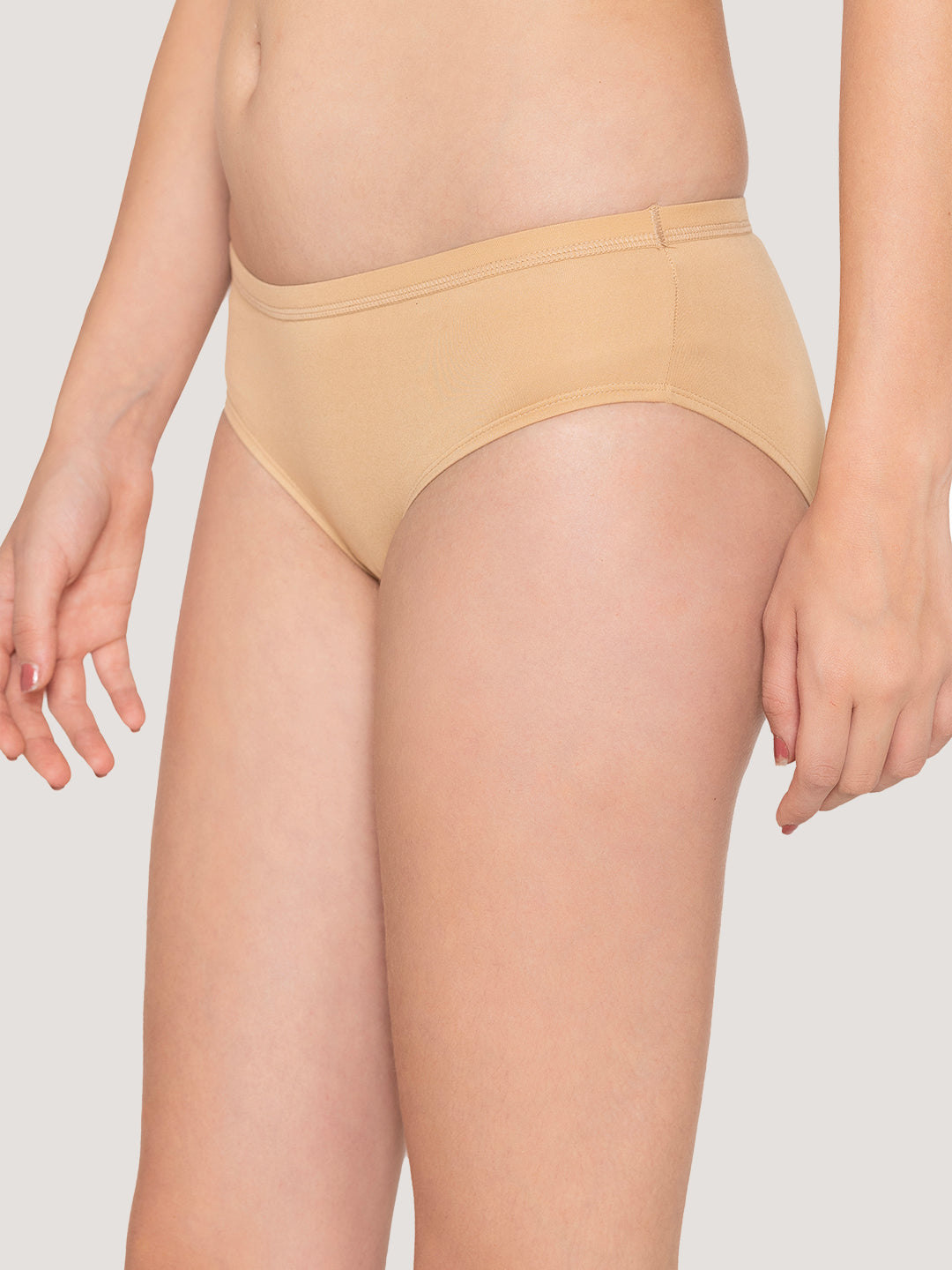 Oliver Mid Waist Hipster Panties | Pack of 3-NUDE NUDE NUDE