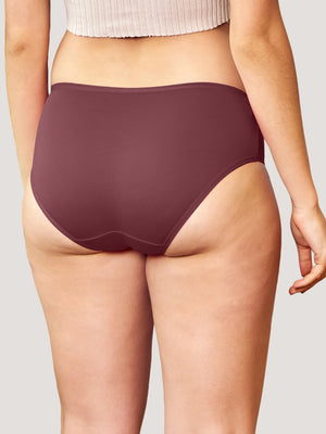 Vami Medium Coverage Panties for Girls | Pack of 3-ONION RUST OLIVE MAROON