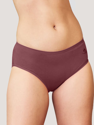 Vami Medium Coverage Panties for Girls | Pack of 3-ONION RUST OLIVE MAROON