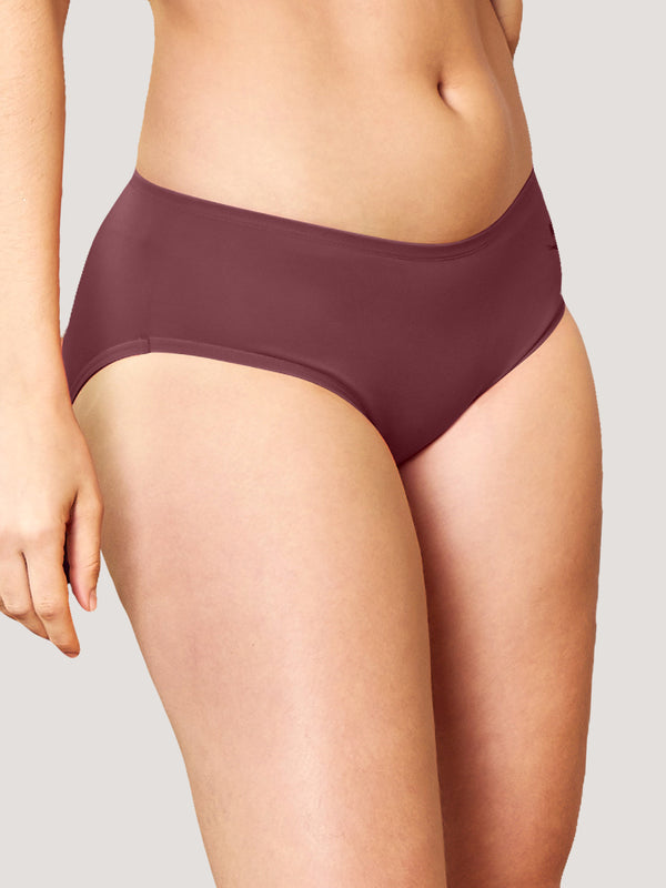 Vami Medium Coverage Panties for Girls | Pack of 3-ONION RUST OLIVE MAROON