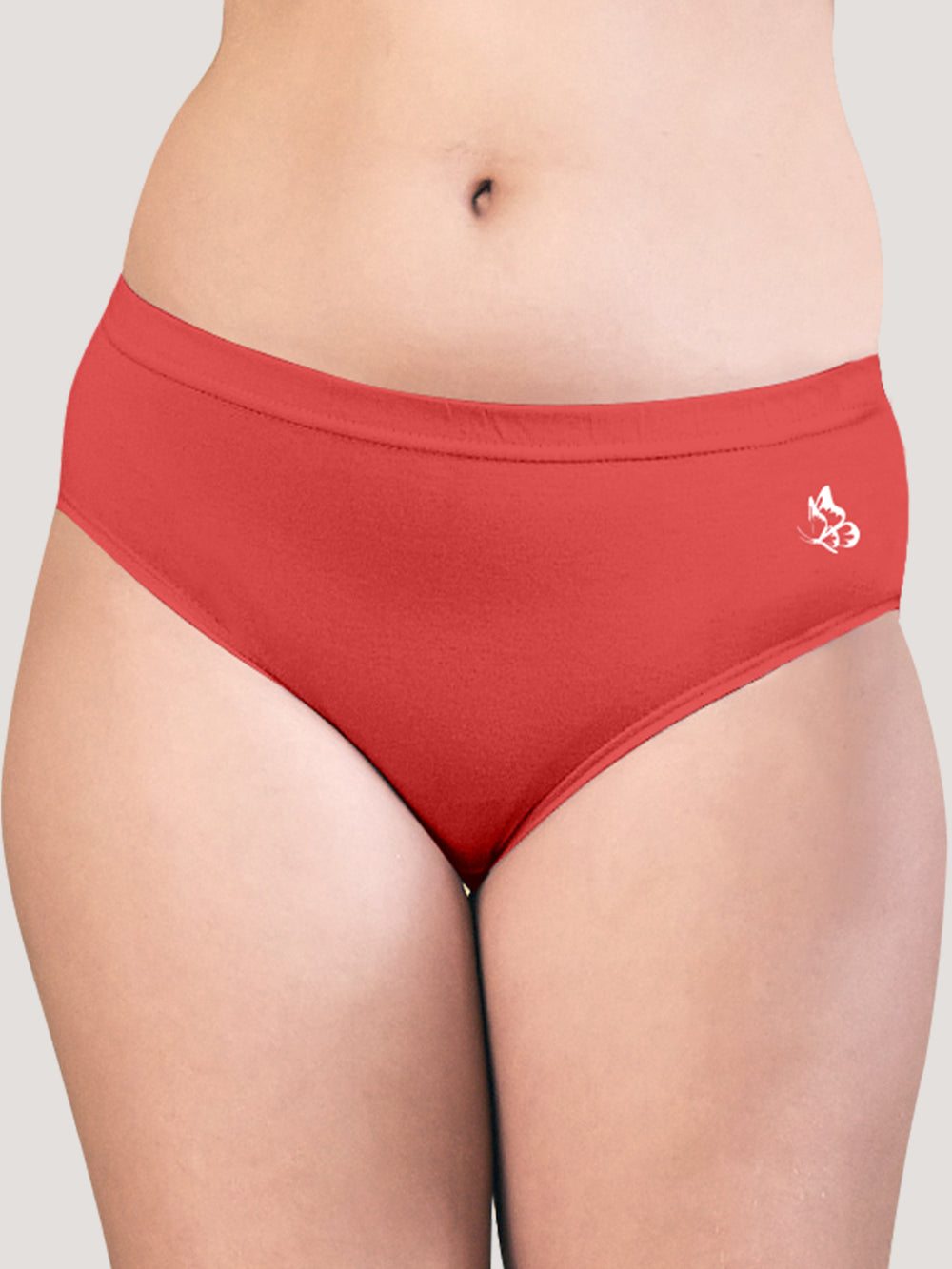 Eve Women's Cotton Lycra Seamless Bikini Panty | Pack of 6-PRS SGR CFE DBLE ORRS ND