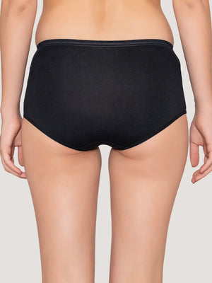 Orion High Coverage Hipster Panties | Pack of 3-BLACK BLACK BLACK