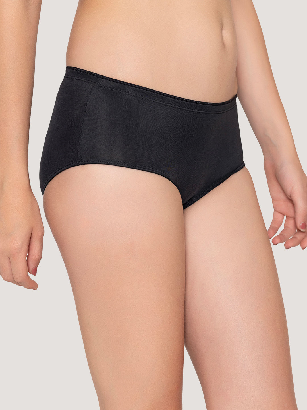 Cooper Medium Coverage Hipster Panties | Pack of 3-BROWN BLACK DARK VOILET