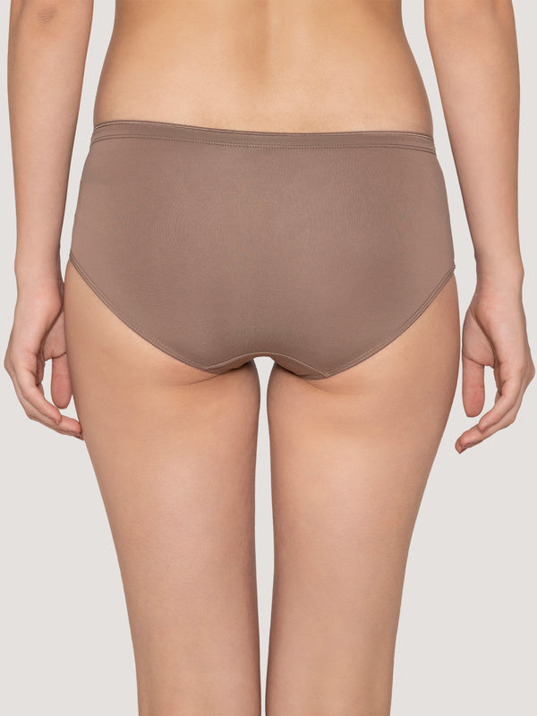 Cooper Medium Coverage Hipster Panties | Pack of 3-BROWN BLACK DARK VOILET