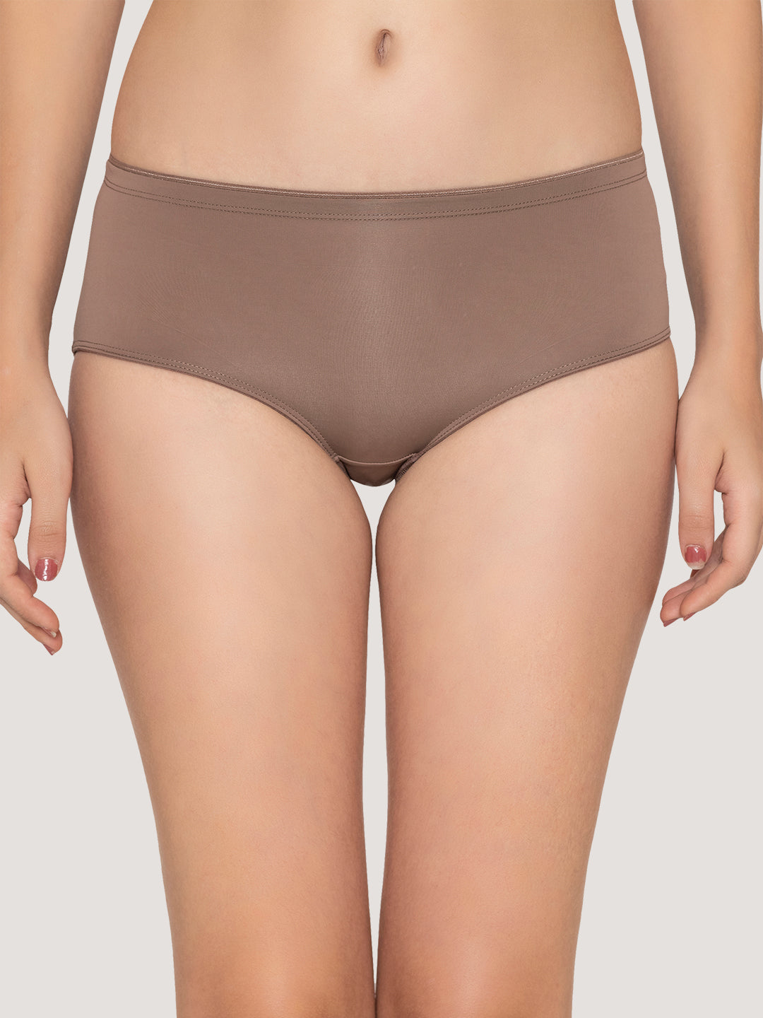 Cooper Medium Coverage Hipster Panties | Pack of 3-BROWN BLACK DARK VOILET