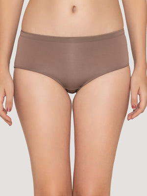 Cooper Medium Coverage Hipster Panties | Pack of 3-BROWN BLACK DARK VOILET