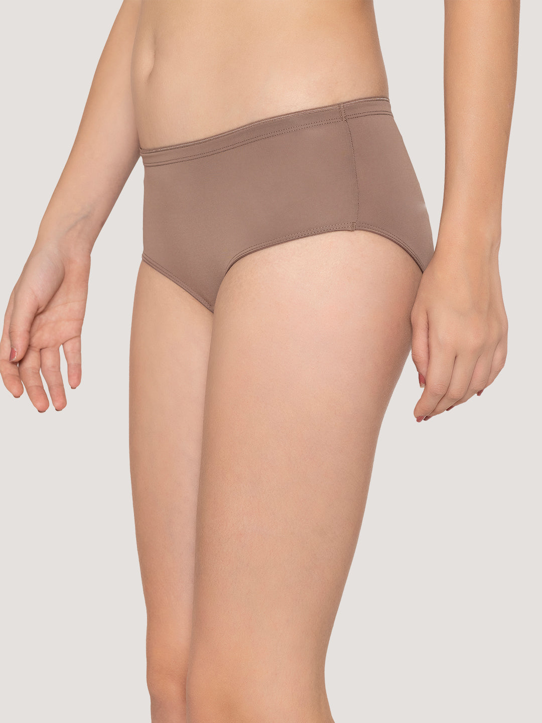 Cooper Medium Coverage Hipster Panties | Pack of 3-BROWN BLACK DARK VOILET