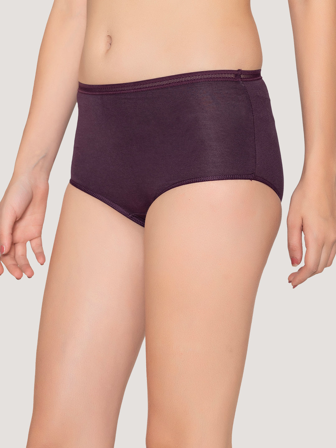 Orion High Coverage Hipster Panties | Pack of 3-CREPE DARK VIOLET EVENING BLUE