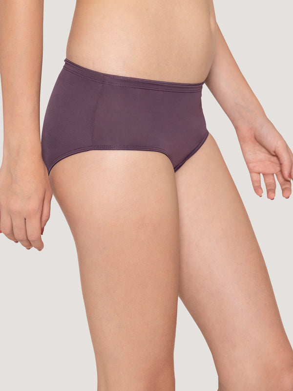 Cooper Medium Coverage Hipster Panties | Pack of 3-DARK VOILET DARK VOILET DARK VOILET