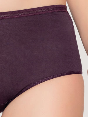 Orion High Coverage Hipster Panties | Pack of 3-DARK VIOLET DARK VIOLET DARK VIOLET