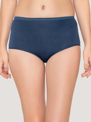 Orion High Coverage Hipster Panties | Pack of 3-EVENING BLUE NUDE BLACK