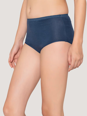 Orion High Coverage Hipster Panties | Pack of 3-EVENING BLUE NUDE BLACK