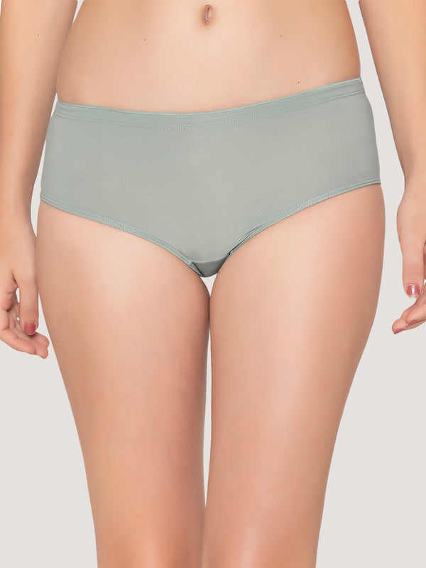 Cooper Women's Medium Coverage Hipster Panties Pack of 6-BRW BRW CRP CRP LGR LGR