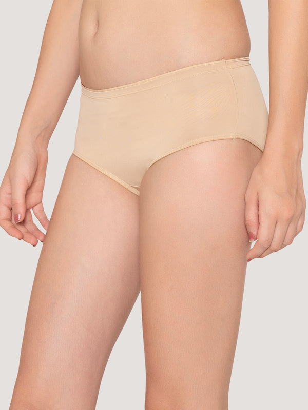 Cooper Medium Coverage Hipster Panties | Pack of 3-L.GREEN CREPE L.NUDE