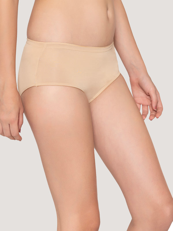 Cooper Medium Coverage Hipster Panties | Pack of 3-L.GREEN CREPE L.NUDE