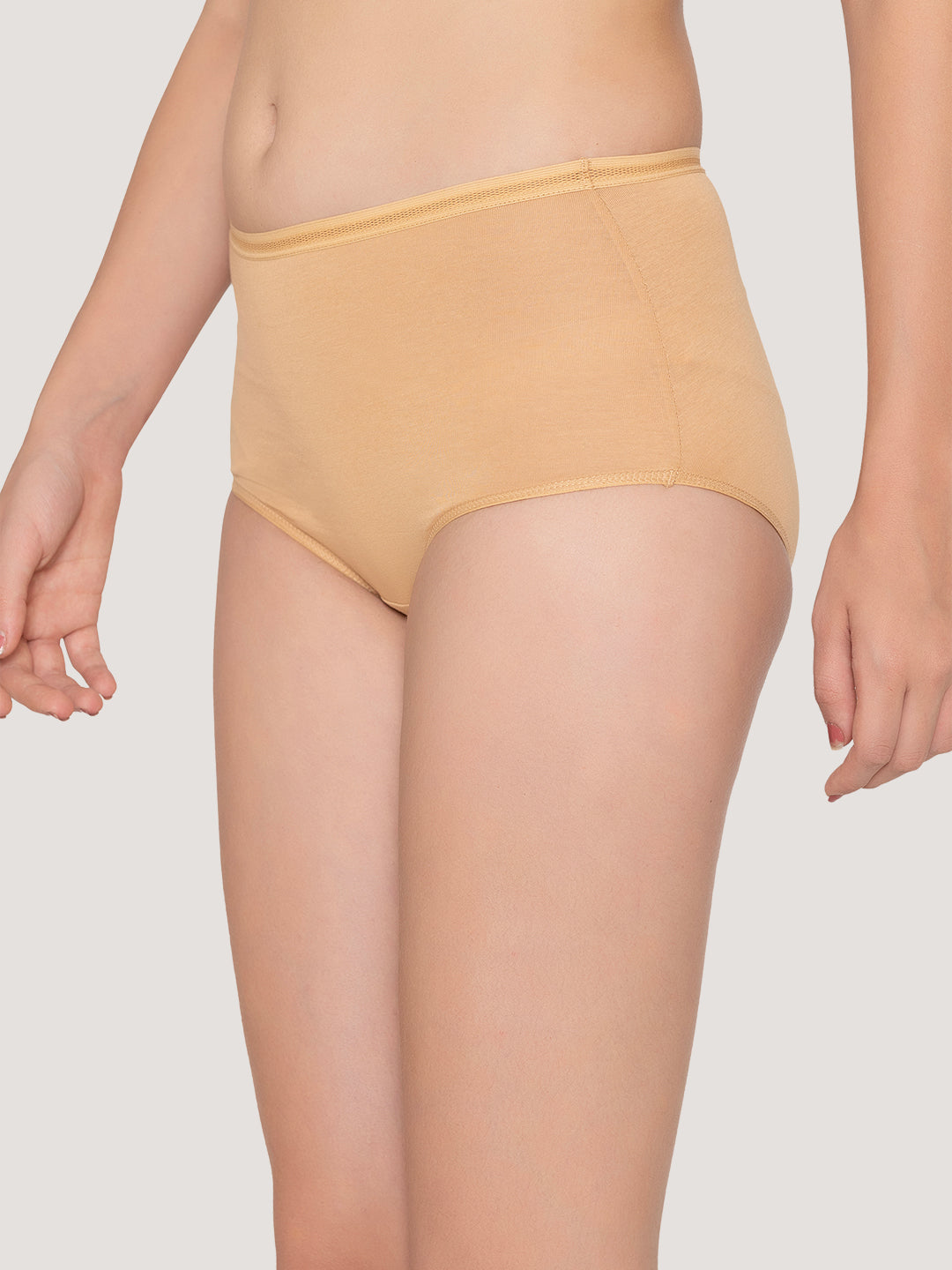 Orion High Coverage Hipster Panties | Pack of 3-NUDE NUDE NUDE