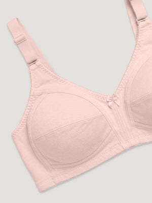 Anaya Full Coverage M Frame Minimizer Bra | Pack of 3-CAMEL BLACK PEACH