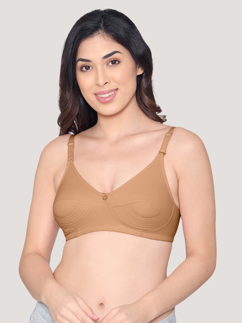 Kalyani Pranika Non Padded Cut & Sew Cups Everyday Bra | Pack of 3