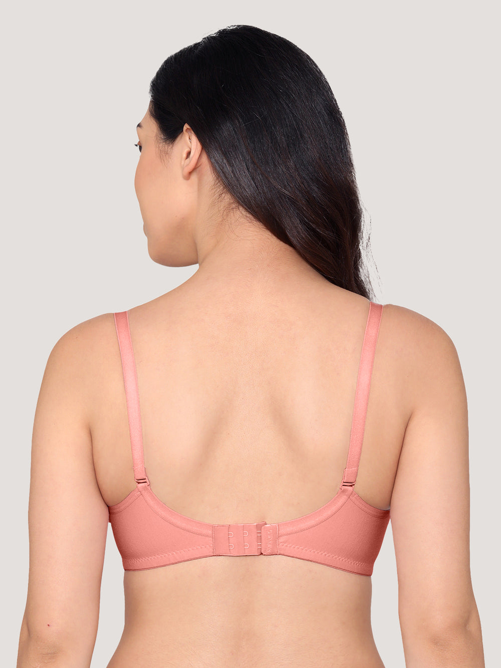 Pranika Non Padded Seamed Everyday Bra | Pack of 3 SKIN ROSE WHITE