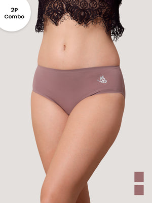 Bliss Bonded Technology Seamless Hipster Panties for Women | ROSY BROWN ROSY BROWN