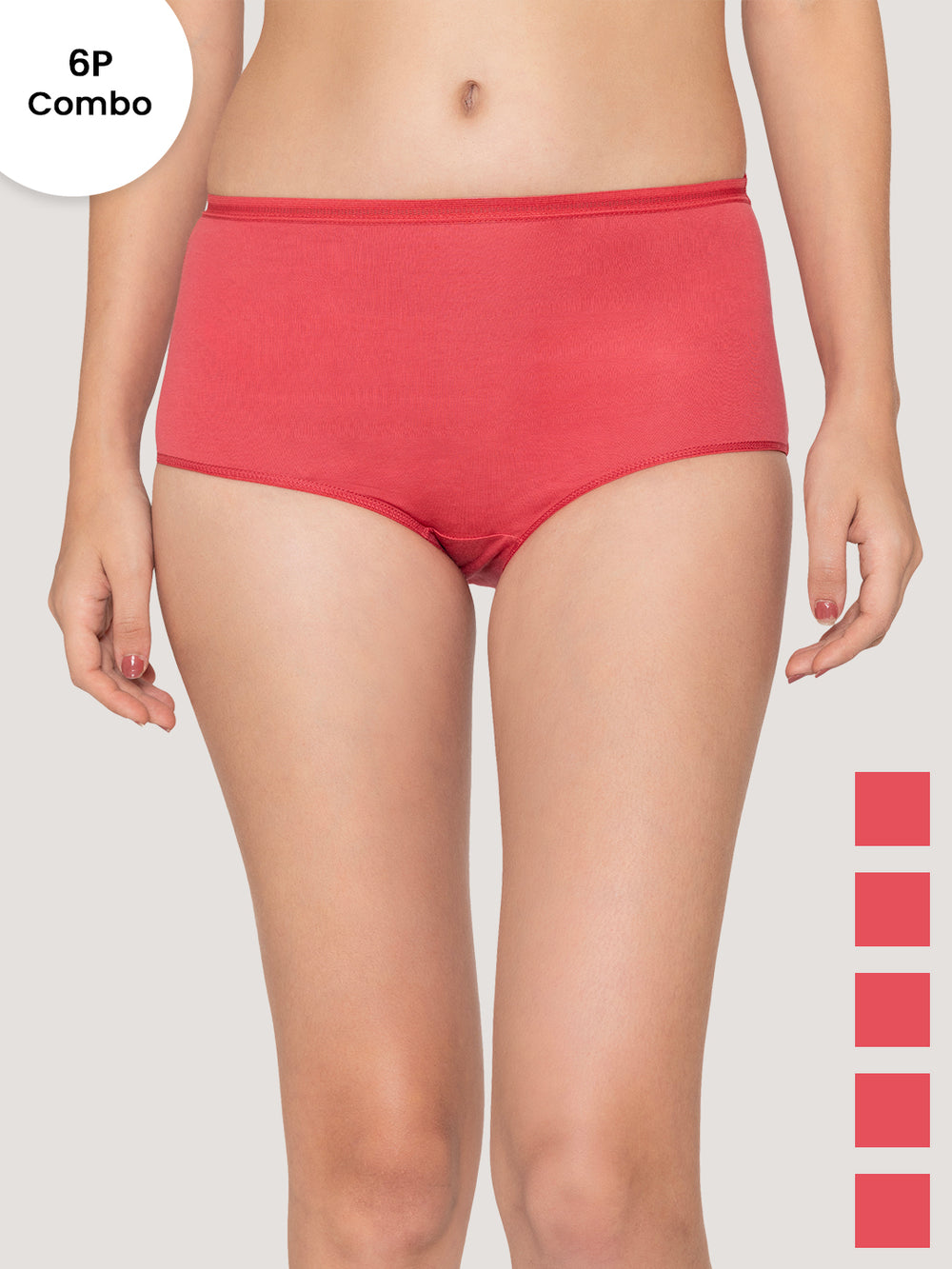 Orion High Coverage Hipster Panties for Women | Pack of 6-RST RST RST RST RST RST