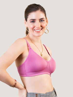 Rachel Seamless Non Padded T-Shirt Bra-BLUSH