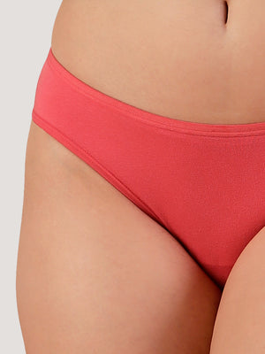 Reeva Low Waist Bikini Panties for Women | Pack of 3-NUDE OLIVE RUST