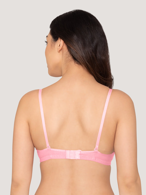 Roxy Multiway Demi Cup Balconette Bra-L.PINK