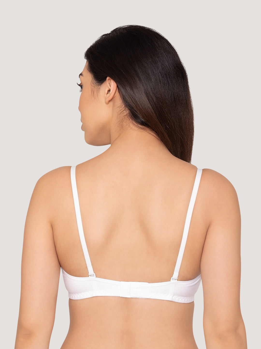 Roxy Multiway Demi Cup Balconette Bra-WHITE