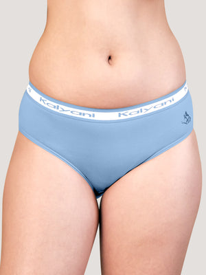 Jazzie Mid Waist Hipster Underwear | Pack of 3-S.BLUE L.PEACH SEA GREEN