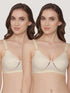 Kalyani Diksha Full Coverage Non Padded Double Layered Cups Everyday Bra | Pack of 2