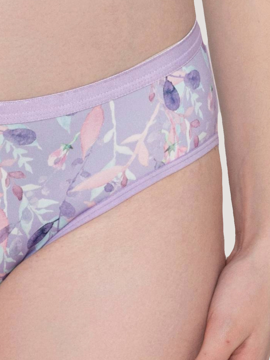 Samara Everyday Printed Lingerie Set-LAVENDER