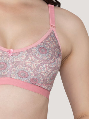 Samara Everyday Printed Lingerie Set-PINK