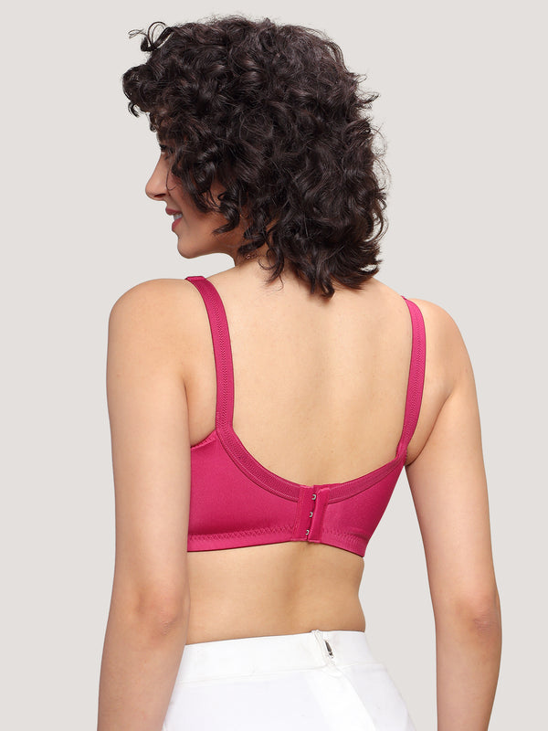 Kalyani Sandy Women’s Full Coverage Non-Padded Lace Bra with M Frame Front Panel Pack of 2 | L.WINE L.WINE